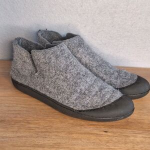 Huckberry Greys Wool Outdoor Slipper Boot Men’s US 12 Gray Slip On Cozy